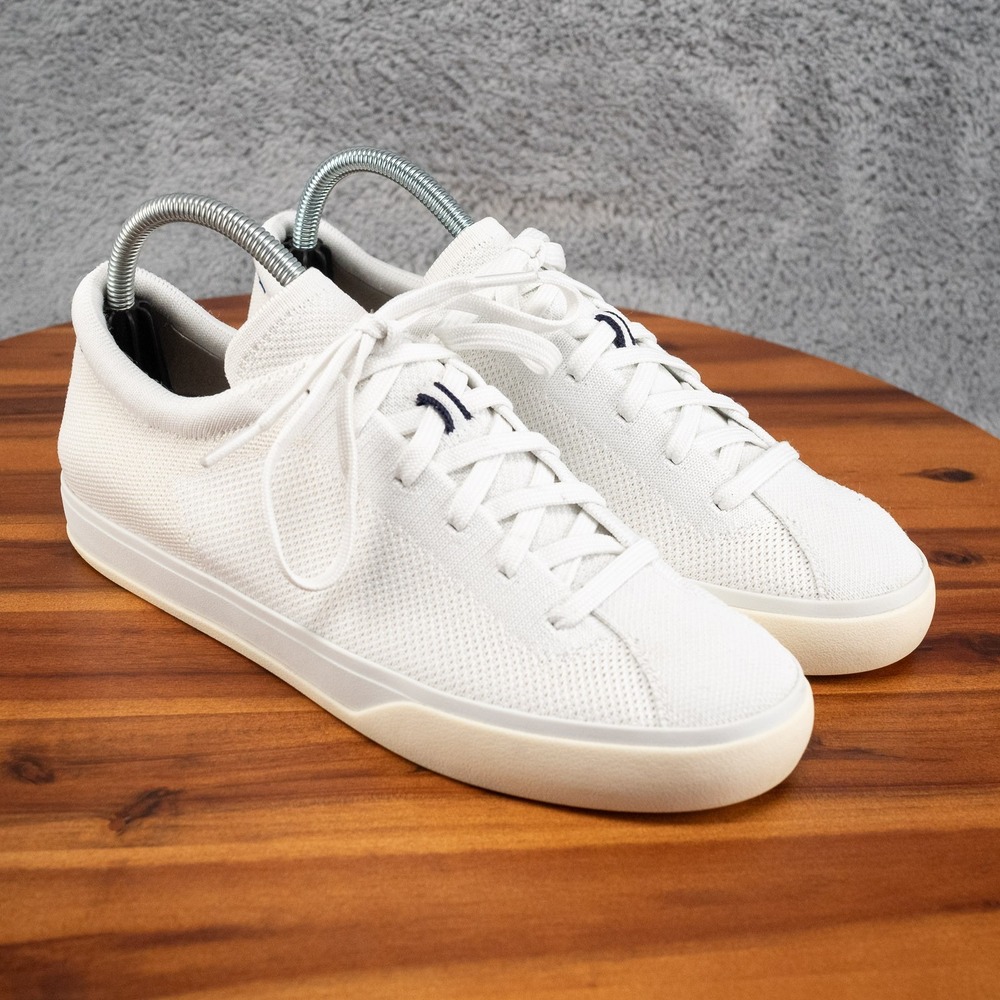 Rothy's Bright White The Lace Up Sneakers Women's Size 9.5 Model 038-017